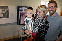 Intendent Mats Engström med sin fru Hanna och dotter Karin